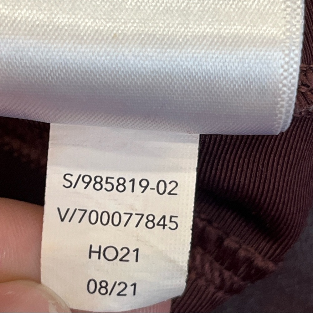 Athleta Leggings Women's Delancey Gleam Moto Tight Burgundy Red Zip Ankle Sz XL - Picture 10 of 10
